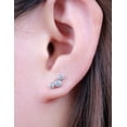 thumbnail image 3 of Threadless Earring Stud,18g Flat Back Nose Stud, F136 Implant Grade Titanium Pressfit ,Push In Nose Rings,Hypoallergenic Nose Piercing Lip Tragus Studs Earrings, 3 of 11