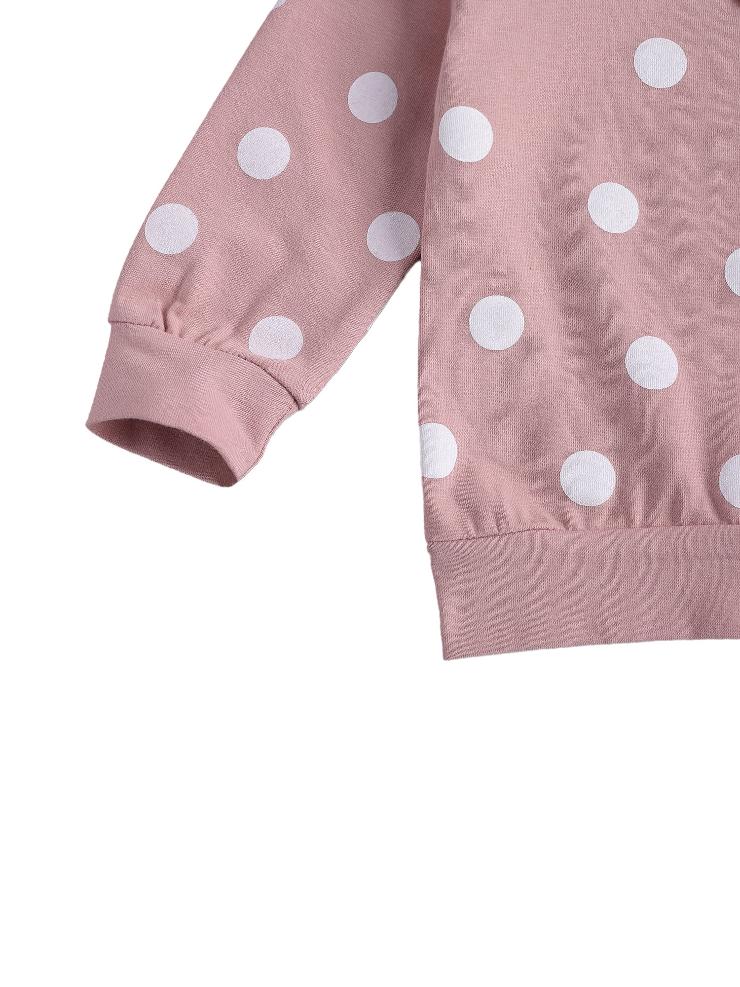 Izhansean by Izhansean Baby Girl Long Sleeve Sweatshirt & Pants Outfit Set 0-3 Months 2 Piece
