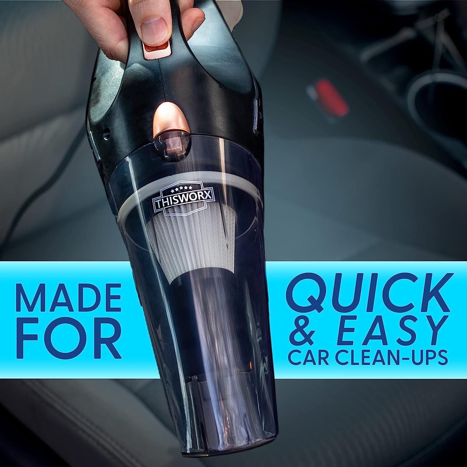 ThisWorx Handheld Car Vacuum Cleaner (Black)