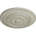 thumbnail image 3 of Ekena Millwork 26 5/8"OD x 2 1/4"P Christopher Ceiling Medallion, Hand-Painted Pot of Cream Crackle, 3 of 5