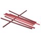 thumbnail image 1 of Car Interior Decoration 10Pcs Decorative U Shape Trim Strips Vent Grille Clamping Red Soft Rubber, 1 of 2