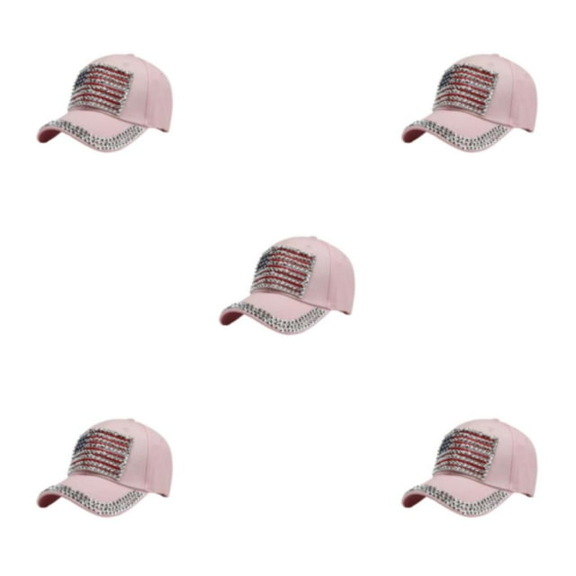 Guardoinrt Sun Protection Hat With Adjustable Strap And Fashionable Styles Multi-colors Pink 5Set