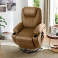 thumbnail image 5 of Homall Power Lift Recliner Chair with Massage and Heating PU Leather Single Sofa with 2 Cup Holders and Side Pockets for Elderly,Brown, 5 of 8
