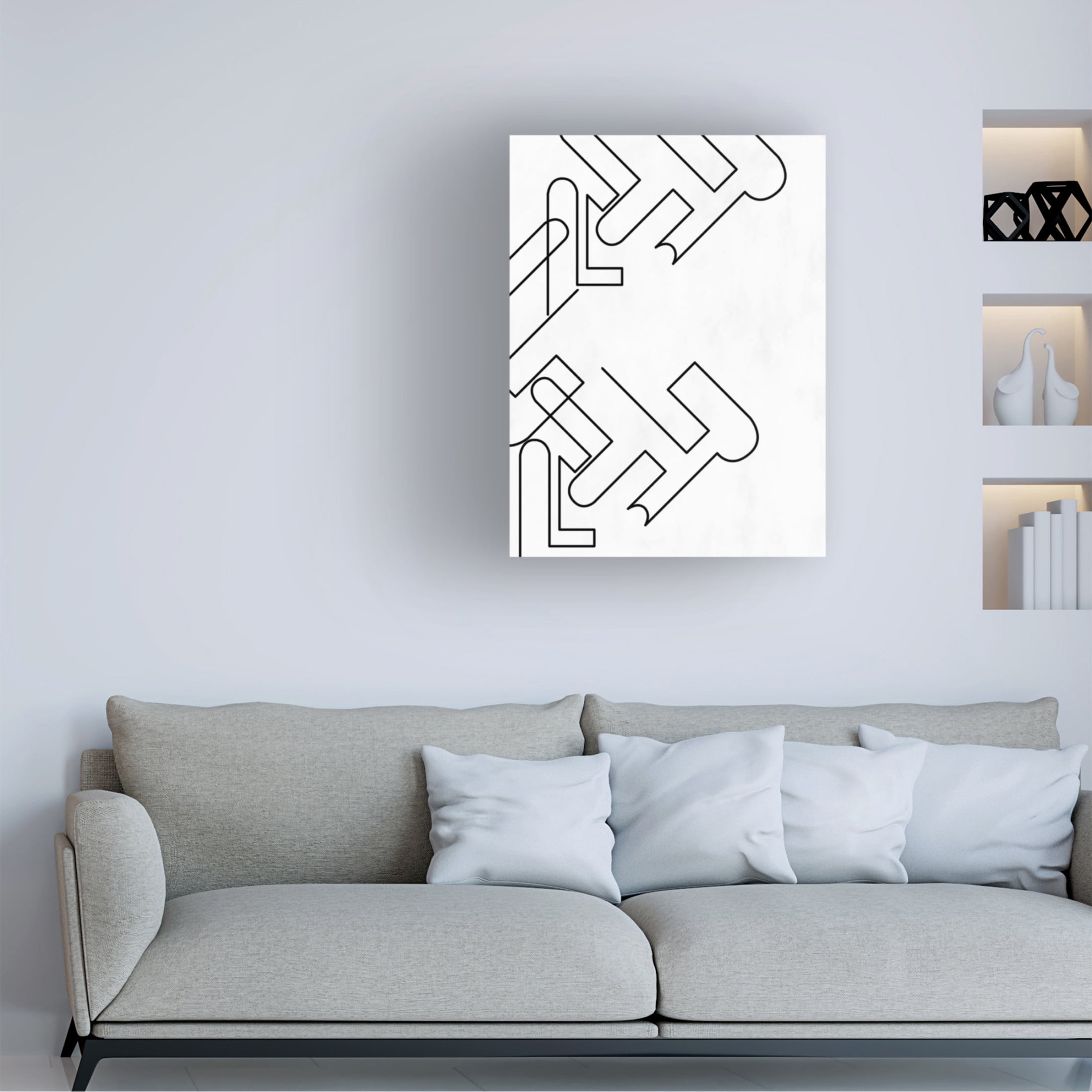 Trademark Fine Art Elena Ristova blackawhite27 Canvas Wall Art
