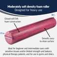 thumbnail image 2 of OPTP PRO-Roller Soft Density Foam Roller – Low Density Soft Foam Roller for Physical Therapy, Pilates Foam Roller and Yoga Foam Roll Exercises, and Muscle Recovery - Pink 36" x 6", 2 of 7