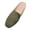 Green, variant on Modisza Mules for Women Square Closed Toe Slip on Flat Slides Comfortable Suede Backless Slides Loafers for Business Work Black 6.5