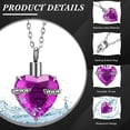 thumbnail image 2 of Urna de recuerdo Ecation de acero inoxidable, 15 unidades, color morado, 2 of 8