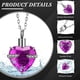 thumbnail image 2 of Urna de recuerdo Ecation de acero inoxidable, 15 unidades, color morado, 2 of 8