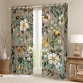 thumbnail image 2 of Castle Fairy Floral Flying Butterfly Black Out Curtains for Teens,Retro Vintage Aesthetic Curtains Pack of 2 (42x63 Each),Spring Garden Flowers Blossoms Bedroom Curtains,Microfiber Bedroom Decor, 2 of 6