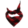thumbnail image 2 of Perro Gato Collor Cuadros Tipo Bufanda Decorativa Saliva Toalla Rojo Negro L Sunnimix Cuello del gato del perro del animal doméstico, 2 of 8