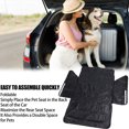 thumbnail image 4 of Cubierta De Asiento De Coche Para Mascotas, Tela Oxford Negra, Cubierta De Asiento Para Mascotas, Hamaca, Capa Impermeable Individual, Alfombrilla Extensible Para Asiento Trasero, 4 of 8