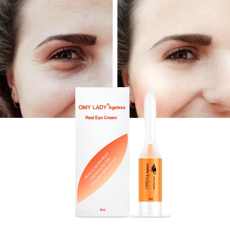 OMY LADY Eye Cream Serum Anti Wrinkle Anti-Aging Moisturizing Eye Care Essence Eye Gel, Instant Removing Eye Bags, Hiding Wrinkles, Lifting, Tightening and Moisturizing Eye Skin Within 2-3 Minutes