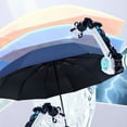 thumbnail image 3 of Maytalsory Folding Umbrella Reflective Stripe Umbrellas Waterproof Sunshade for No LED/Pink 1Set, 3 of 6