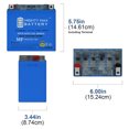 thumbnail image 4 of YTX14-BSGEL Replacement Battery for Fire Power YTX14-BS + 12V 2Amp Charger, 4 of 6