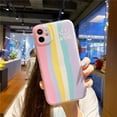 thumbnail image 3 of Huawei Honor X9A X8A X7A X9 X8 X7 X6 X5 70 50 Lite Nova 8i 10 Pro 9 SE 8 Y90 Y70 Plus Y9A Y7A Y9S Y8S Colorido Arco Iris Raya A Prueba De Golpes Funda Transparente Suave TPU Parachoques Cubierta, 3 of 3