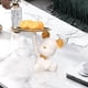 thumbnail image 3 of Bandeja de almacenamiento con forma de oso de resina, bandeja para servir, estatua de animal, decoración del hogar Blanco, 3 of 8