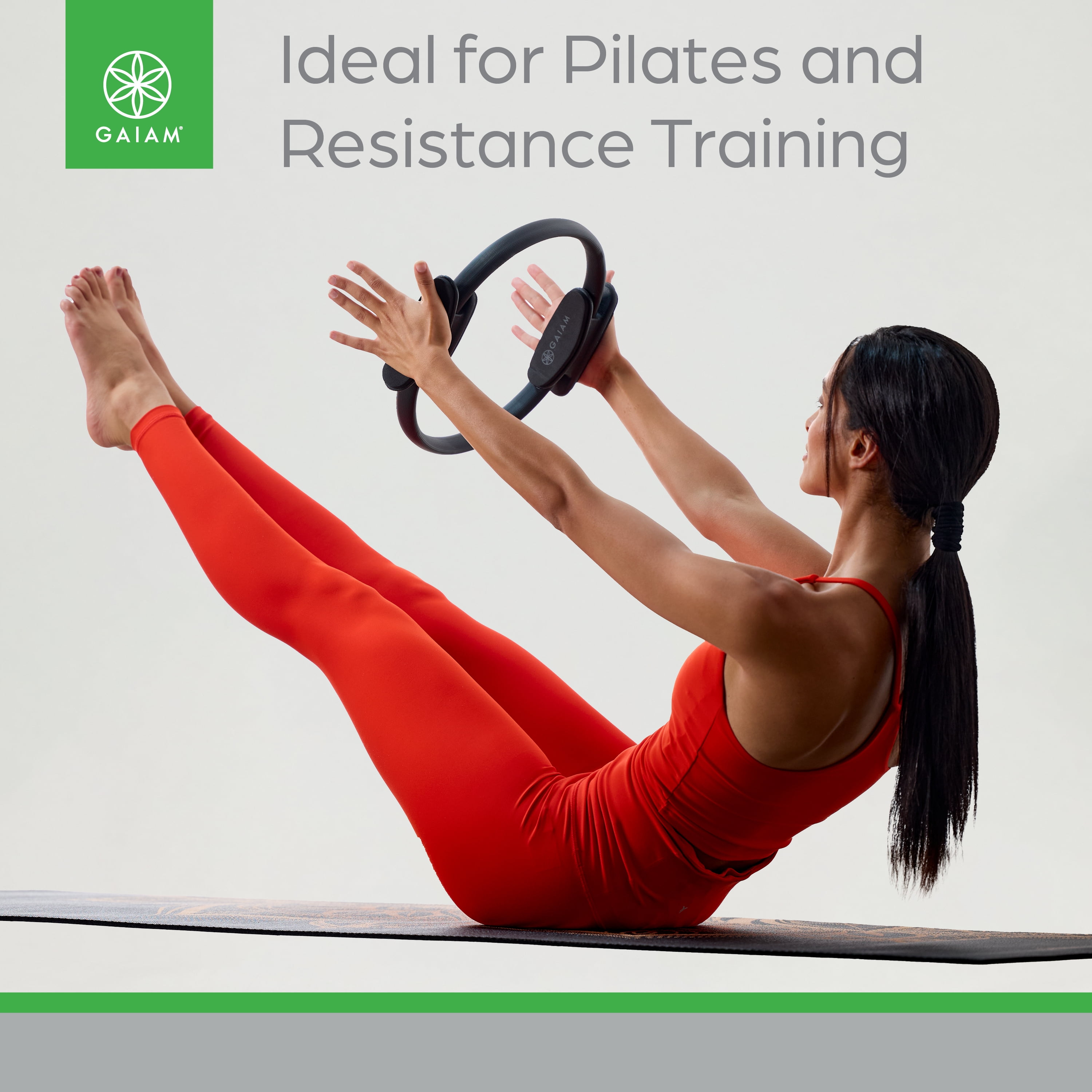 Bande élastique de Pilates à résistance de 4 kg – 100 noir - noir