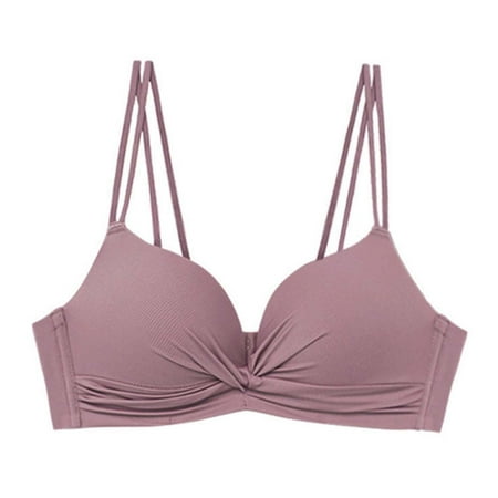 Siilsaa Women S Lingerie Sexy Naughty Women s Maximum Cleavage Underwire Push Up Bra Pink 32/70