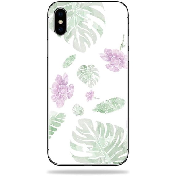 MightySkins APIPHXS-Water Color Flowers Skin Decal Wrap for Apple iPhone XS Sticker - Water Color Flowers