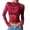 Wine-women summer top, variant on Yourumao Mesh Lace Tops for Women Dressy Long Sleeve Shirts Trendy Round Neck Fashion Solid Color Blouses Y2k Party Tshirts