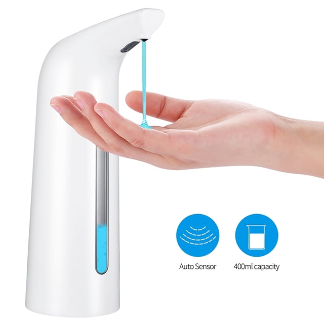 Dispensador De Jabón Automático Bomba De Jabón De Recarga Sin Contacto 400 Ml Con Base Impermeable Dispensador De Jabón Con Sensor A Batería Para Baño Baño Hotel Vogacara HA025657-01