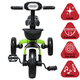 thumbnail image 3 of Triciclo 3 en 1 Plegable para Niño s Convertible a Bicicleta y Balance Bike Luz Sonido Apto a partir de 2 Años o Hasta 25 kg - Verde, 3 of 7