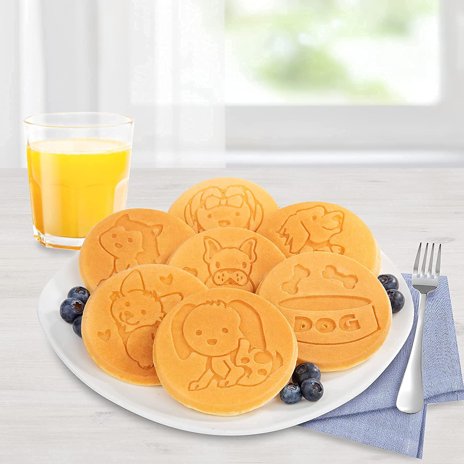 Houselin Pancake Pans For Kids,Pancake Shapes Pan,Mini Pancakes