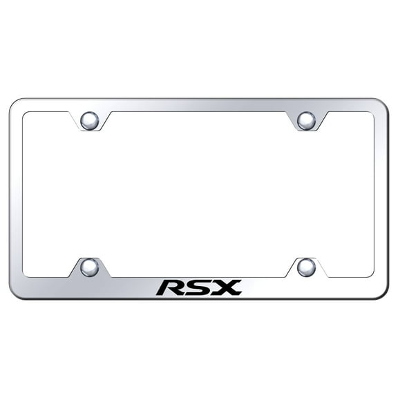 Acura RSX Laser Etched Logo Wide Body License Plate Frame (Chrome)