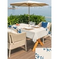 thumbnail image 5 of Outdoor Tablecloth with Umbrella Hole for Patio/Picnic/Party/Camping, Blue Butterfly Waterproof Table Cloth Rectangle Table Cover Washable, Vintage Country Gradient Butterflies (54"x 80"), 5 of 8