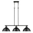 thumbnail image 6 of 3 Light Linear Pendant in Classic Style 8.5 inches High By 40 inches Wide-Rubbed Bronze Finish-Rubbed Bronze Shade Color Bailey Street Home, 6 of 10