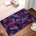 thumbnail image 5 of Fotbe Extra Durable Door Mat - Dirt Trapping Outdoor Welcome Mats - Non-Slip Outdoor Door Mats - Low Profile Front Door Mat - Indoor (16" x 24", Purple Butterfly ), 5 of 9