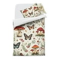 thumbnail image 2 of Mushroom and Butterfly Duvet Cover and Pillowcase Set for Single Bedding, Bedroom Accessories for Kids Teens, 2 of 5