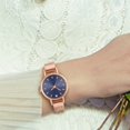 thumbnail image 2 of Reloj casual de estilo simple con correa de malla Reloj de negocios de cuarzo E14-W Azul, 2 of 7