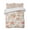 Beige, variant on Quilts King Size Bedding Set, Peach Lightweight Quilted Comforter, Spring Floral Green Leaf Botanical Pink Fruit Soft Reversible Bedspread Coverlet with Pillow Covers for All Season, 96" x 106"