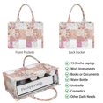thumbnail image 2 of Large Capacity Tote Bag,Pioneer Flower Floral Print Pattern Handbag Fashion Luxury Tote Bag,15.7"x13"x 5.1" Inches,Laptop Compatible, 2 of 6