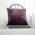 thumbnail image 5 of Plutus Fuchsia Black Galaxy Animal Faux Fur Luxury Throw Pillow - Double sided 26" x 26", 5 of 5