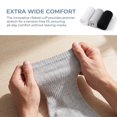 thumbnail image 2 of Stcellnmex 6 Pairs Loose Fit Ankle Socks Multicolor Breathable Non Binding Stretch Socks for Comfort, 2 of 6