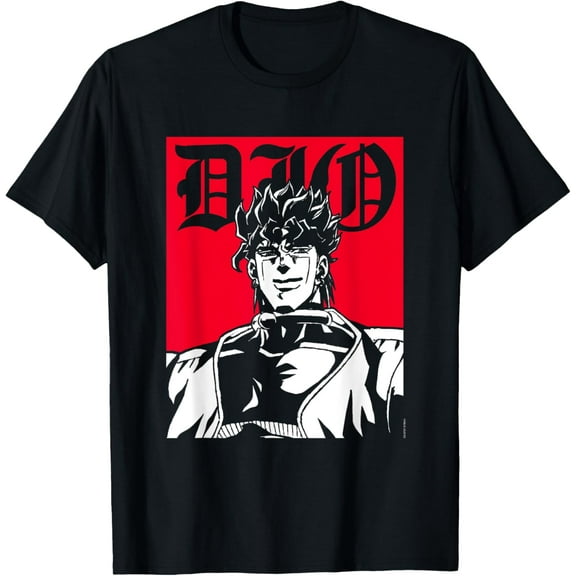 JoJo's Bizarre Adventure Stardust Crusaders DIO Anime T-Shirt Short Sleeve Crew Neck Soft Fitted Tees T-Shirt