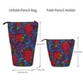 thumbnail image 2 of Picia Wild Berries Print Telescopic Pencil Case, Telescopic Pen Holder Telescopic Pencil Pouch Bag Stationery Pencil Case Box Storage Organizer Makeup Bag, 2 of 6