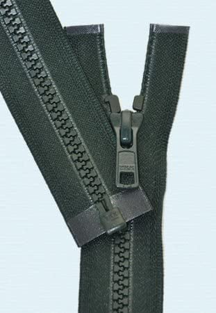 26" No5 Vislon Open Ended Separable Zip in MID GREY 