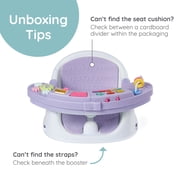 Infantino Music & Lights 3-in-1 Discovery Seat and Booster for Babies and Toddlers, 4-48 Months, Lavender