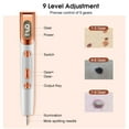 thumbnail image 3 of RUTAWZ Portable Precision Beauty Pen with 9 Adjustable Modes, USB Rechargeable Spot Care Tool for Face and Body, Rose Gold, 3 of 9