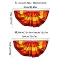thumbnail image 2 of Fall Bunting Thanksgiving Fan Flag 3x6 Ft, Autumn Pleated Banner with 3 Grommets, Outdoor Indoor Hanging Decor for Porch Yard Backdrop Supplies, 2 of 6