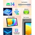 thumbnail image 6 of FITIFUN Android 14 Tablet 10 inch Tablets, 4GB RAM 32GB ROM 1TB Expand, Quad-core, HD Display, WiFi, Dual Camera,Gray, 6 of 8