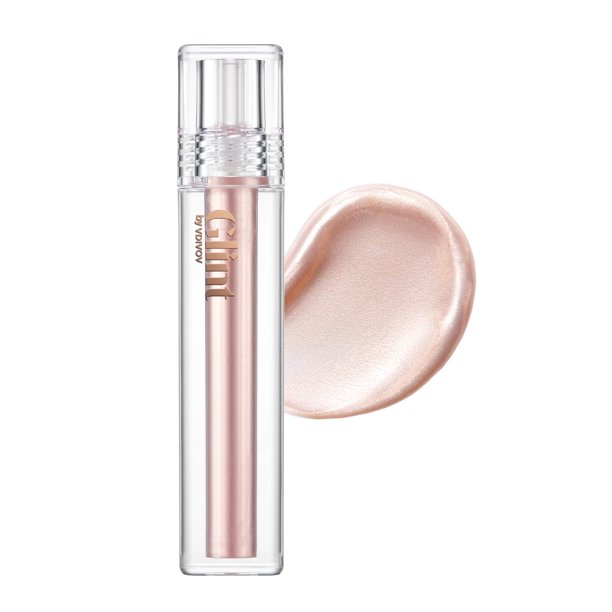 Resaltador en gel líquido Glint (Dewy Moon 0.1oz) - Brillo facial y corporal multiusos para un brillo suave Bálsamo iluminador de larga duración para un brillo saludable. Maquillaje coreano. Ojos Meji