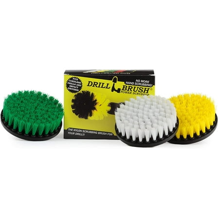 House Cleaning - Kitchen Tools - Shower Cleaner - Bathroom Accessories - Drill Brush - All Purpose Spin Brush Cleaning Kit - Stove-top, Oven Rack, Sink, Tile and Grout - Shower Door - Glass Cleaner