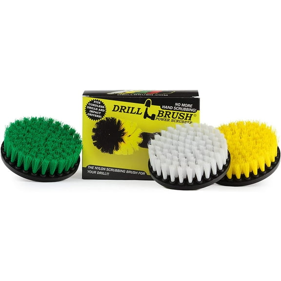 House Cleaning - Kitchen Tools - Shower Cleaner - Bathroom Accessories - Drill Brush - All Purpose Spin Brush Cleaning Kit - Stove-top, Oven Rack, Sink, Tile and Grout - Shower Door - Glass Cleaner