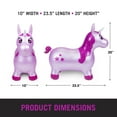 Waddle! Unicorn Bouncer! Inflatable Ride on Toy (Pink Shimmer