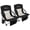 Black, variant on RUNACC 2 PCS Beach Chair: High Back Camping Chairs Comfortable Sand Chair with Cup Holder for Outdoor Concerts Lawn Picnic, Blue