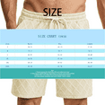 thumbnail image 2 of Hogleaql Mens Summer Beach Shorts Dressy Quilted Drawstring Vacation Shorts Textured Stretch Loose Workout Shorts with Pockets White 2XL, 2 of 5